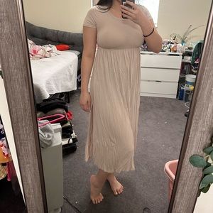 Brand new beige maxi dress